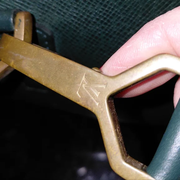 Louis Vuitton Kendall Green Taiga Leather Keepall Travel Bag Duffle VGVC - Picture 9 of 16